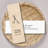 Elégant Chic Texture Gris Ciseaux Cheveux Styliste