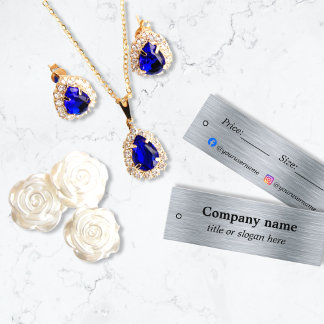 Carte De Visite Mini Élégant prix en argent métallique