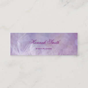 Carte De Visite Mini Élégante professionnelle moderne luxe Purple Banne