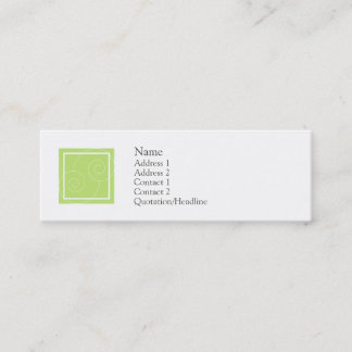 Carte De Visite Mini Elise - vert