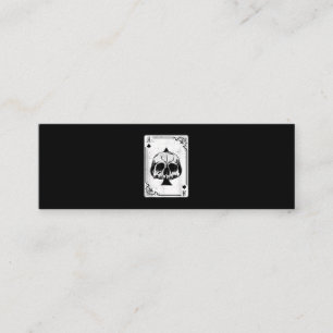 Carte De Visite Mini Emo Gothique Et Punk Ace de Spades Poker Jeu