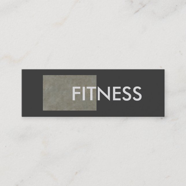 Carte De Visite Mini Entraîneur de fitness en pierre mince (Devant)