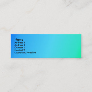 Carte De Visite Mini Envie de vert bleu
