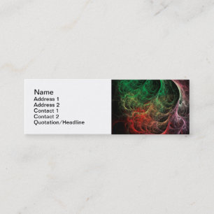 Carte De Visite Mini Espace de feu d'art abstrait