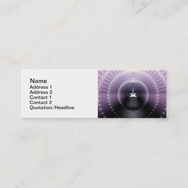 Carte De Visite Mini Espace Violet (Devant)