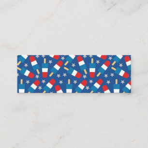 Carte De Visite Mini Été 4 juillet Patriotic Popsicles Signet