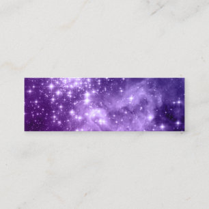 Carte De Visite Mini Étoiles de magie violette