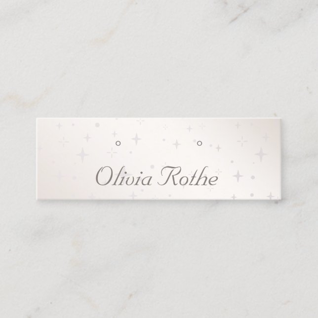 Carte De Visite Mini Étoiles Delicate Étoiles Écran d'oreille (Devant)