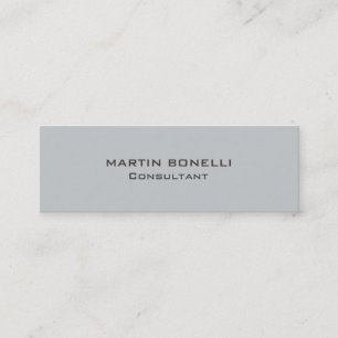 Carte De Visite Mini Exclusif gris mince