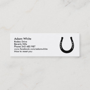 Carte De Visite Mini Fer à cheval