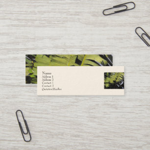 Carte De Visite Mini Feuilles tropicaux