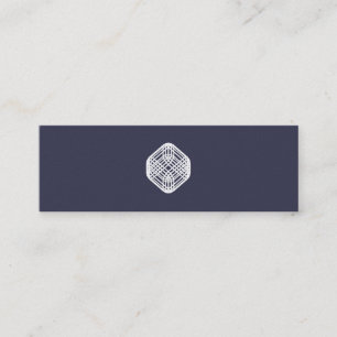 Carte De Visite Mini Fil sophistiqué - indigo