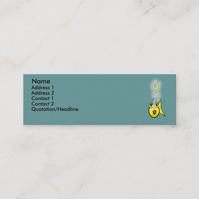 Carte De Visite Mini Fishy Business (Devant)