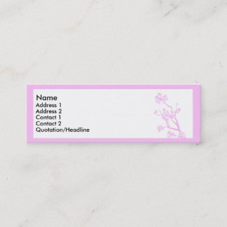 Carte De Visite Mini Fleur de cerisier rose