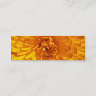 Carte De Visite Mini Fleur jaune d'or moderne de souci