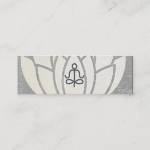 Carte De Visite Mini Fleur Lotus   Main   Pose de yoga