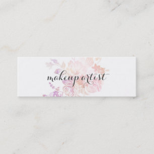 Carte De Visite Mini fleur moderne chic de rose d'aquarelle de