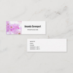 Carte De Visite Mini Fleurs de fleurs de cerisier rose