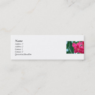 Carte De Visite Mini Fleurs roses