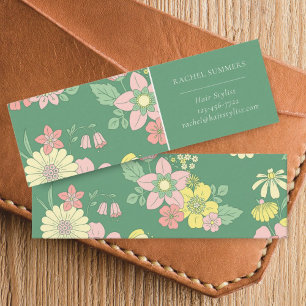 Carte De Visite Mini Floral Boho du jardin de printemps