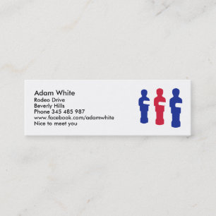 Carte De Visite Mini Foosball