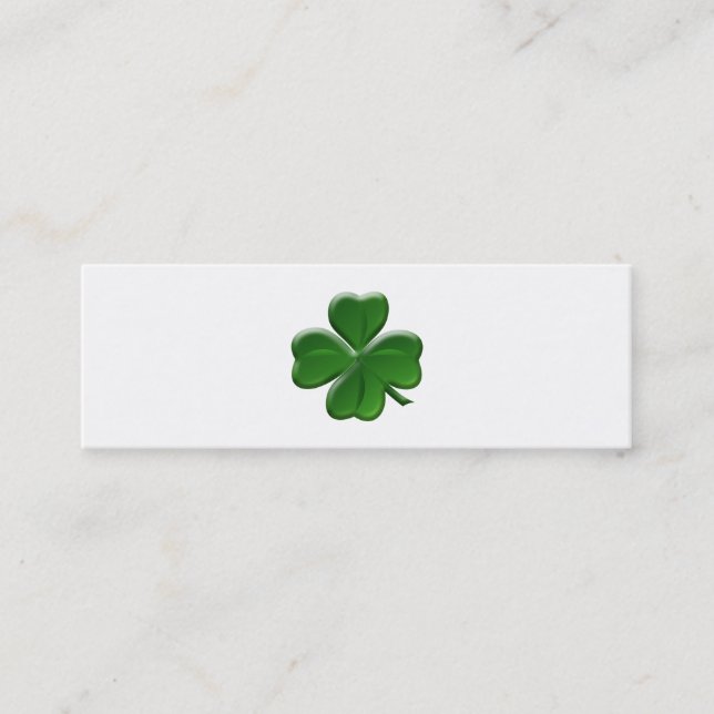 Carte De Visite Mini Four Leaf Clover (Devant)