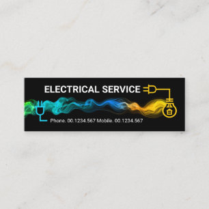 Carte De Visite Mini Frappe de foudre de circuit électrique créatif