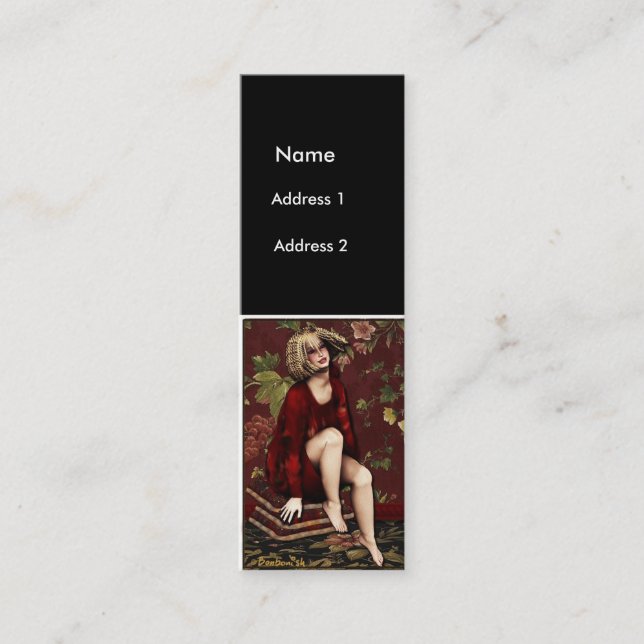 Carte De Visite Mini FullFigureLady (Devant)