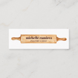Carte De Visite Mini Gâteau de pâtisserie Rolling Pin Rakers Aquarell
