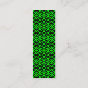 Carte De Visite Mini Géométrique 280514 (03) - Noir sur vert