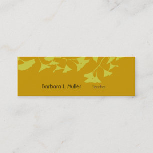 Carte De Visite Mini Ginkgo, la Nature enseignante