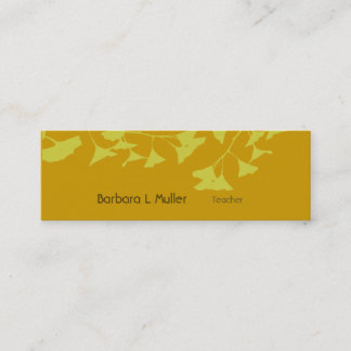 Carte De Visite Mini Ginkgo, la Nature enseignante