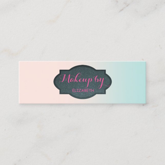 Carte De Visite Mini Girly Modern Professional (Devant)