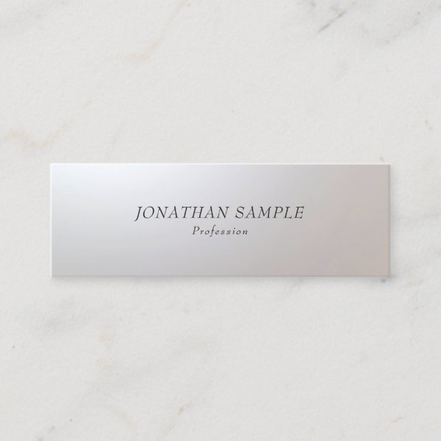 Carte De Visite Mini Glam minimaliste Créatif Moderne Simple Modèle (Devant)