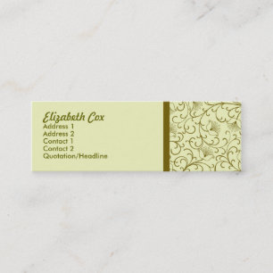 Carte De Visite Mini Golden jaune