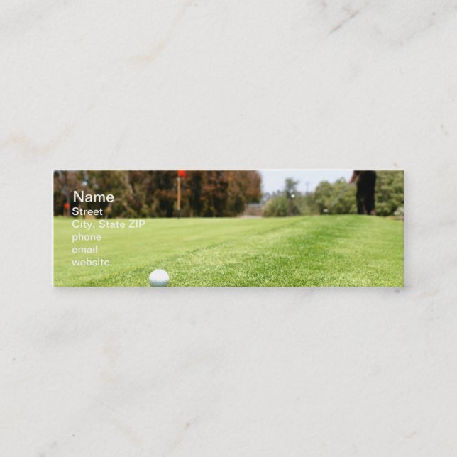 Carte De Visite Mini Golf (Devant)