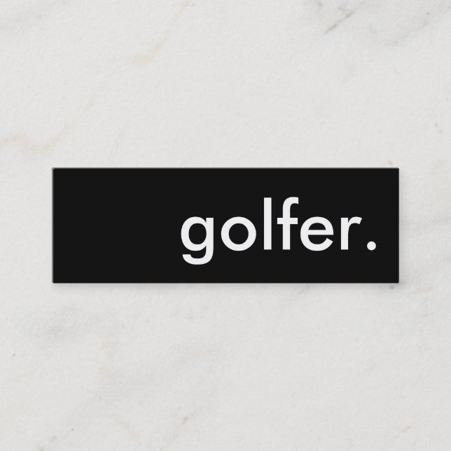 Carte De Visite Mini golfeur. (Devant)