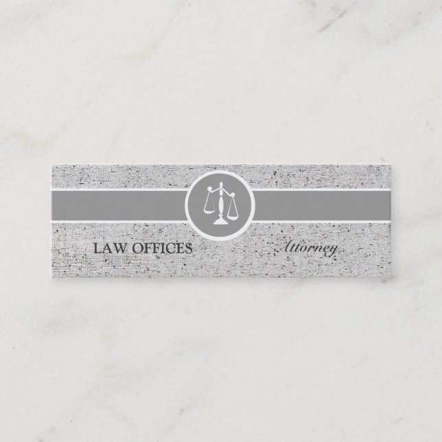 Carte De Visite Mini Grandes échelles de justice de mandataire d'impact (Devant)