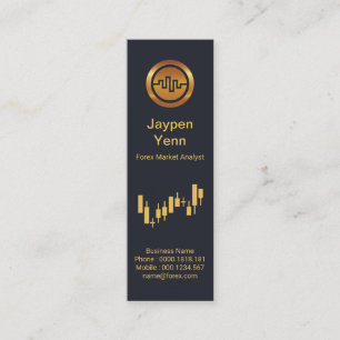 Carte De Visite Mini Graphique de l'indice de change Stock Élégance b