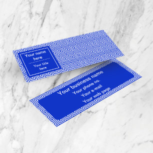 Carte De Visite Mini Grec Meander Carré Motif
