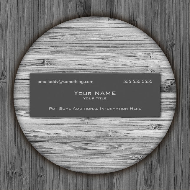 Carte De Visite Mini Gris moderne (Créateur téléchargé)