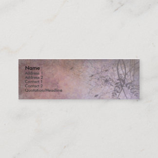 Carte De Visite Mini Grunge florale ruinée