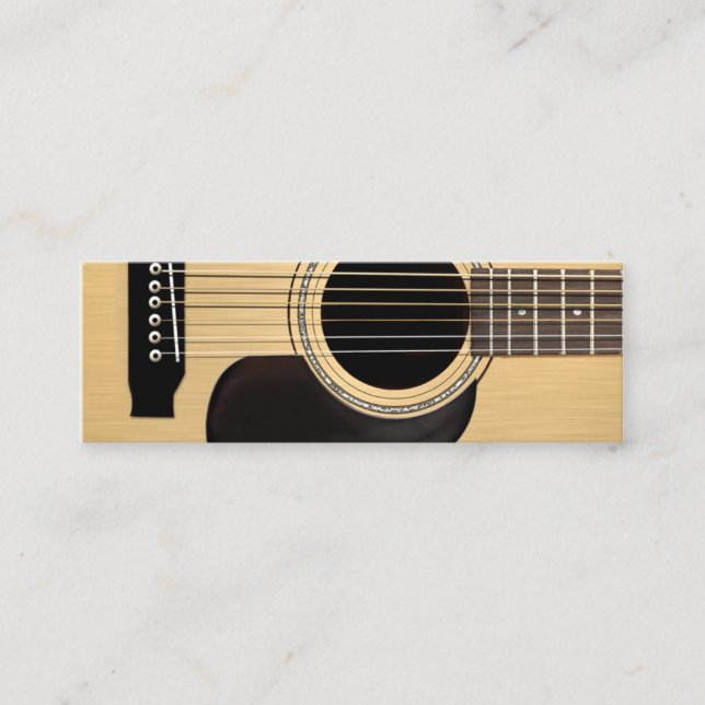Carte De Visite Mini Guitare acoustique (Devant)