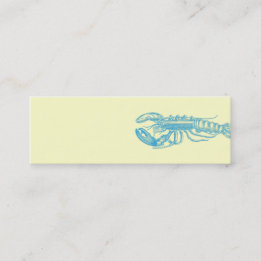 Carte De Visite Mini Homard série bleu clair