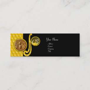 CARTE DE VISITE MINI HONEY BEE, BEEKEEPER APIARIST MONOGRAMME