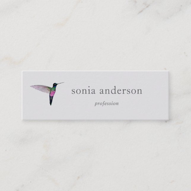 Carte De Visite Mini Hummingbird Mini Business Card (Devant)