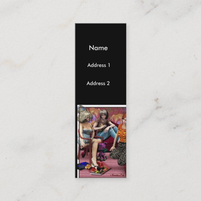 Carte De Visite Mini Image avec la trompette (Devant)