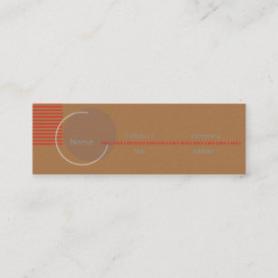 Carte De Visite Mini Inachevé - maigre