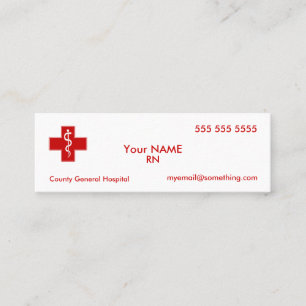 Carte De Visite Mini Infirmière