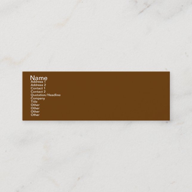 CARTE DE VISITE MINI INSPIREZ LA TERRE (Devant)